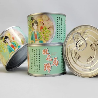 厂家直发新鲜爽口脆甜甜品荔浦桂花马蹄罐头227g休闲零食一件代发图4