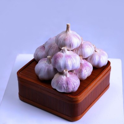 大蒜头干蒜10斤山东紫皮整箱新干蒜头紫白皮新鲜批发休闲食品包邮图3