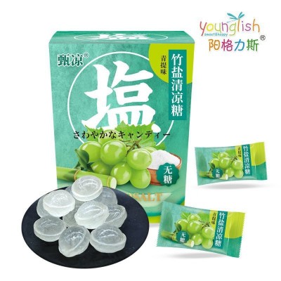 口香糖竹盐清凉糖柠檬味青提味番石榴味糖果休闲食品批发代发包邮图5