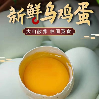 30枚整箱批发鸡蛋 散养农家绿壳五谷虫草土鸡蛋正宗新鲜乌鸡蛋图3