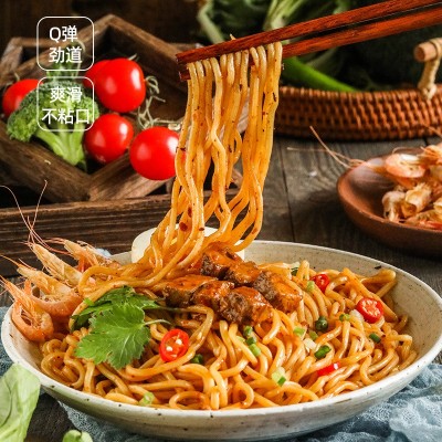 湾仔岛车仔面港式xo酱干拌面乌冬面非油炸速食方便捞面条箱装商用图2