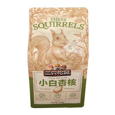 三只松鼠夏威夷果碧根果巴旦木坚果烧炭腰果休闲网红小袋零食批發图5