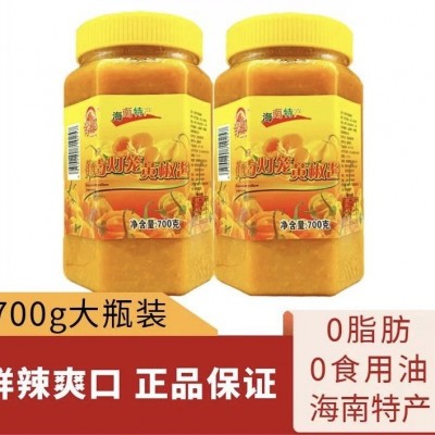 海南豪椰黄灯笼辣椒酱 700g*12瓶/箱 酒店金汤肥牛剁椒鱼头调料图2