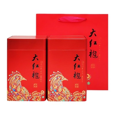 源头批发福建武夷岩茶大红袍茶叶礼盒装高档送人罐装特级乌龙茶图3