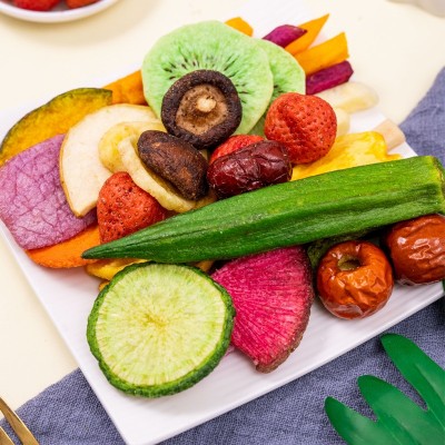 【20种/袋 果蔬脆】综合什锦果蔬脆混合蔬菜果干秋葵香菇好吃零食图3