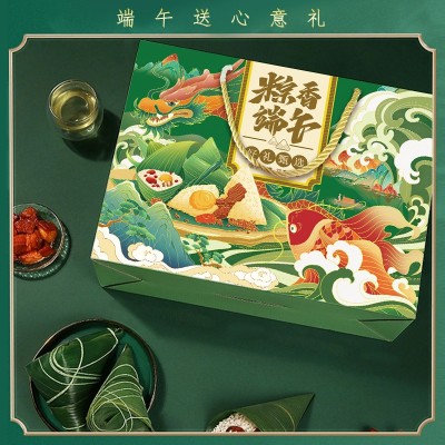 粽子批发食品传统糕点鲜肉蛋黄大肉粽蜜枣豆沙粽端午节礼盒 装批货图3