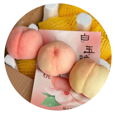 果园直发一手货源白玉脆桃应季大毛桃图5