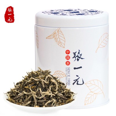 张一元茶叶 横县茉莉花茶特级浓香型白雪香中国元素花茶罐装75g图5