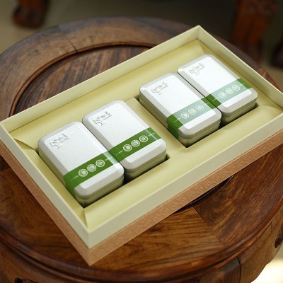 山东日照甲子山嫩芽绿茶春茶礼盒装浓香型新茶62.5g*4批发图2