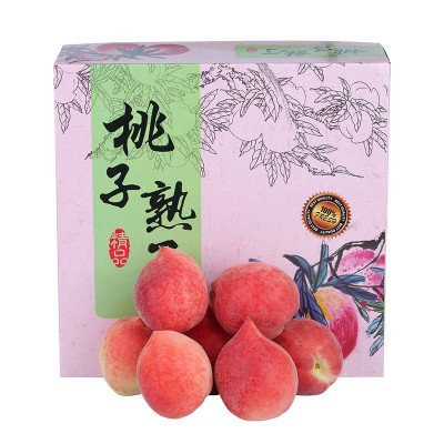 【严选】顺丰 礼盒装 春雪水蜜桃 新鲜桃子水果冬桃水蜜桃代发图4