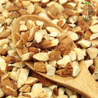 【包邮】扁桃仁杏仁碎巴旦木仁碎坚果碎烘焙休闲零食原料坚果酱图2