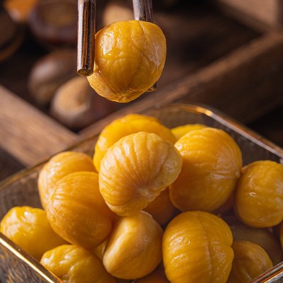 原味糖渍即食甘栗仁去壳皮熟栗子坚果干果零食小袋包装多口工厂图4