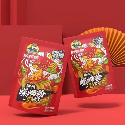 爱螺哥螺蛳粉386g*6袋礼盒装柳州正宗螺丝粉团购速食螺狮粉批发图2