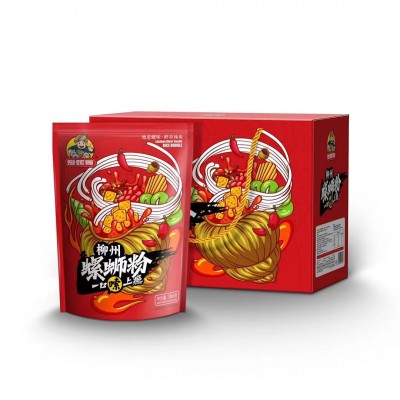 爱螺哥螺蛳粉386g*6袋礼盒装柳州正宗螺丝粉团购速食螺狮粉批发图5
