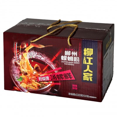 柳江人家228g*10包礼盒新款加辣加臭螺蛳粉批发柳州特产螺狮粉图5