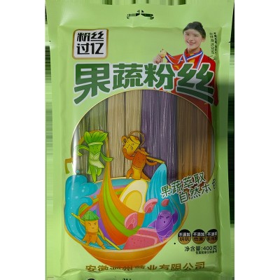 泗县粉丝过亿果蔬营养粉丝400g/袋菠菜，枸杞，胡萝卜，紫薯4种搭图5