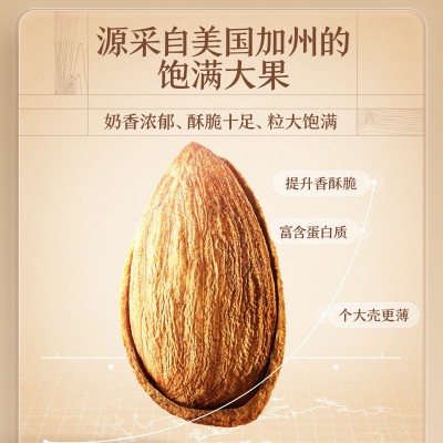 【三只松鼠_手剥巴旦木25g】轻巧零食坚果炒货干果巴达木图2