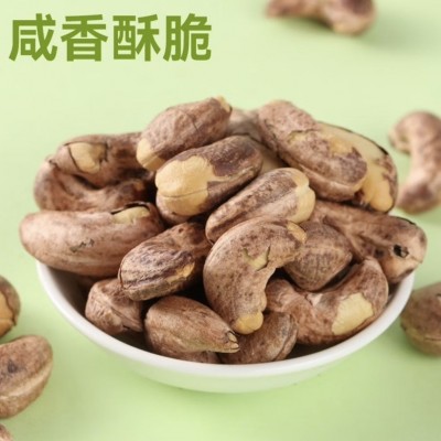 沃隆紫衣腰果320g坚果炒货休闲食品腰果办公小零食灌装图4