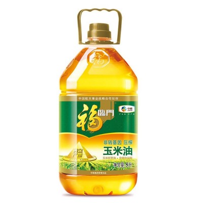 中粮福临门黄金产地玉米油5L桶 家用物理压榨食用油图2