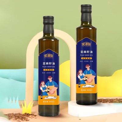 家油站500ml亚麻籽油 来自内蒙古大草原 可以热炒图2