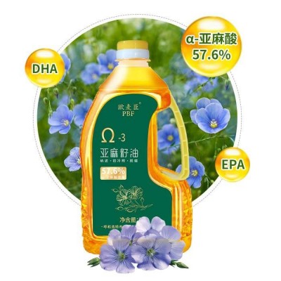 欧麦臣 2L 家庭装亚麻籽油 来自内蒙古大草原 冷烹两用型图4