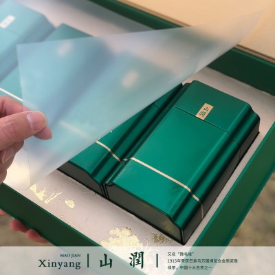 批发茶叶信阳毛尖新茶明前嫩芽高山小芽手工毛尖茶礼盒装500g图4