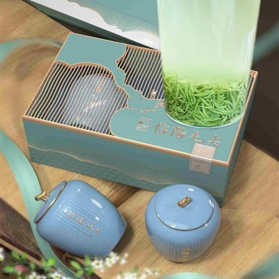 信阳毛尖茶叶绿茶春茶毛尖茶 源产直销礼盒装图2