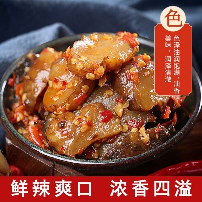 湖南农家腌制下饭香辣洋姜即食脆酸洋姜280g瓶装开胃消食小菜批发图3