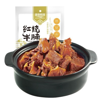 康新牧场红烧牛腩内蒙古红烧牛肉200g牛腩肉即食炖牛肉批发图4