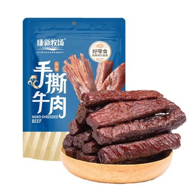 康新牧场牛肉干252g风干牛肉内蒙古特产手撕牛肉休闲小零食厂家图5