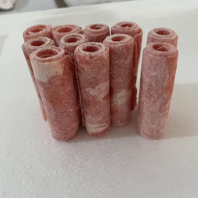 餐饮外卖商用鸭肉卷牛油风味卷替代肥牛卷5斤一袋不散不碎包邮