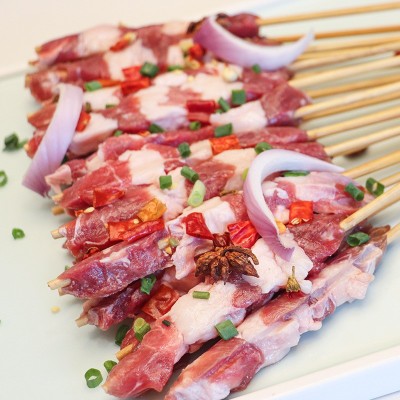 新鲜羊肉串家庭户外烧烤食材烤串空气炸锅烧烤半成品食材商用批发图3