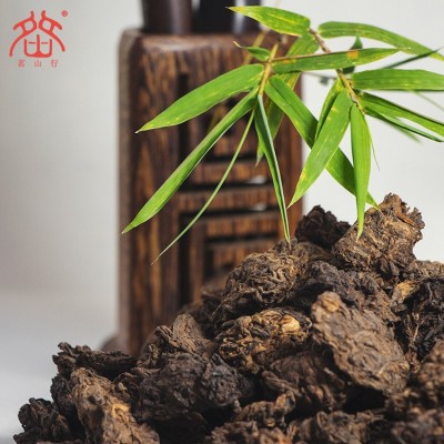 勐海县班章老树茶厂茶化石批发普洱茶熟茶老茶头1000g散装茶批发图2