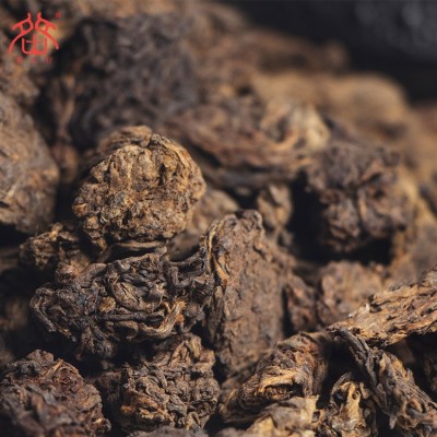 勐海县班章老树茶厂茶化石批发普洱茶熟茶老茶头1000g散装茶批发图3