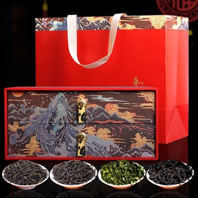 和礼四大茗茶金骏眉正山小种大红袍铁观音红茶叶礼盒装节日送礼品图3