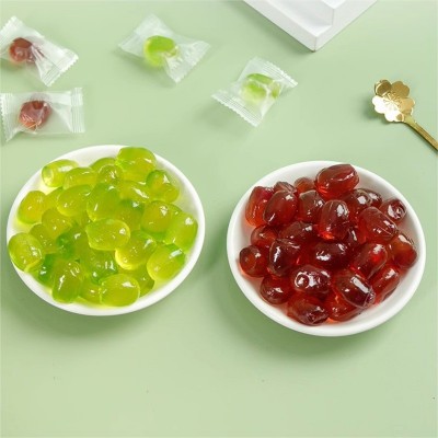 网红剥皮果汁软糖剥皮芒果软糖葡萄糖果休闲小零食果汁糖喜糖图2
