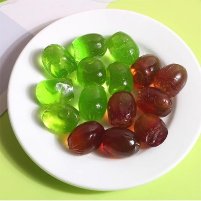 网红剥皮果汁软糖剥皮芒果软糖葡萄糖果休闲小零食果汁糖喜糖图3