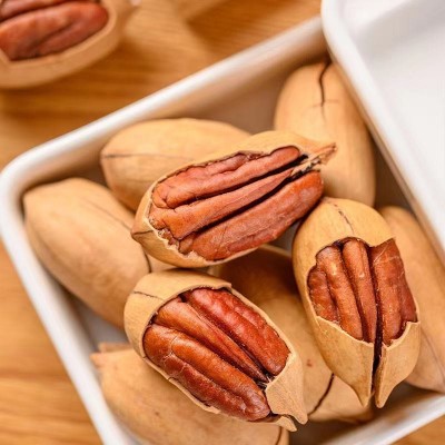 新货大颗粒奶油味碧根果整箱批发年货坚果休闲零食整件零售图2