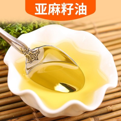 厂家代发纯亚麻籽油500毫升冷榨食用油植物油家用商用图4