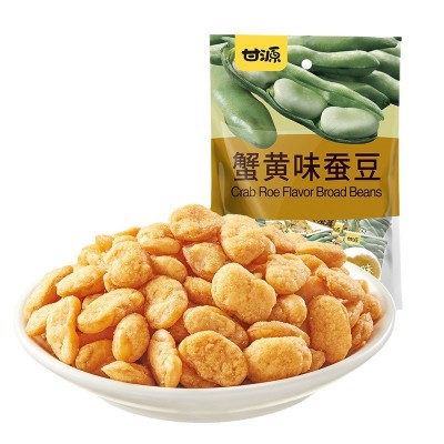 甘源蟹黄味蚕豆500g零食小包装兰花豆小吃肉松牛肉休闲食品一斤装图3