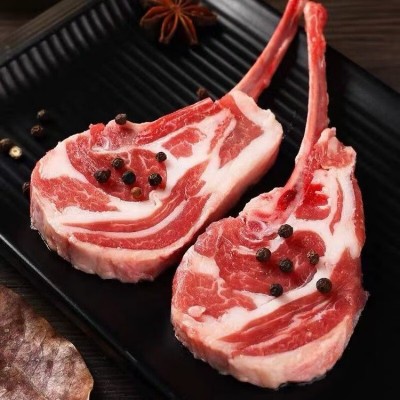 内蒙古法式羊排 生鲜羊肉羊肋排 冷鲜肉西餐法排 十二肋两扇图3