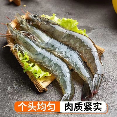 大虾鲜活速冻水产海鲜冷冻基围甜虾海虾对虾厄瓜多尔白虾顺丰包邮图2