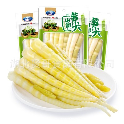 贤哥食品笋尖70g山椒泡竹笋四川风味特产脆笋即食酸辣小零食即食图5