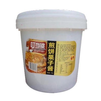 叮当婆商用煎饼果子酱 杂粮煎饼果子酱 10kg商用桶装现货批发图5