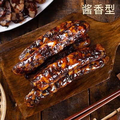 徽州农家土香肠纯肉手工制咸香酱香腊肠自然风干日晒安徽腊味批发图3