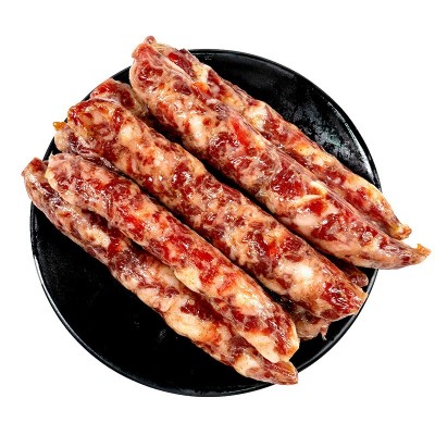 徽州农家土香肠纯肉手工制咸香酱香腊肠自然风干日晒安徽腊味批发图5