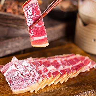 徽州火腿安徽黄山特产农家手工腌制咸香腊肉非烟熏腊味500g批发图3