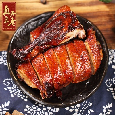 团购批发优惠真真老老嘉兴酱鸭200g/袋江南卤味浙江特产零食板鸭图4