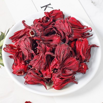 徽锄头洛神花 云南玫瑰茄 新鲜洛神花干花草茶40g罐装厂家批发图2