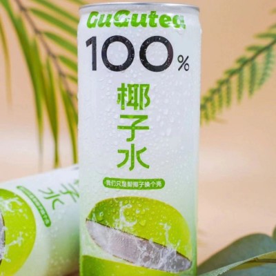 越南进口椰子水gugutea250ml铝罐 一箱24瓶椰汁饮料整箱批发图3